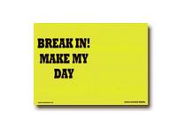 W91156 Skylt Break in make my day