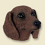 Dog magnets Dachshund red