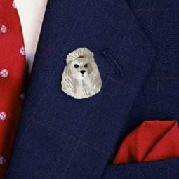 Poodle Gray Pin