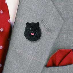 Pomeranian Black Pin
