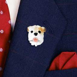 Bulldog White Pin