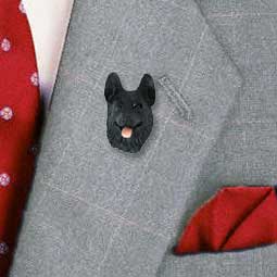 German Shepherd Black Pin