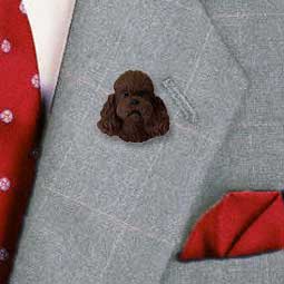 Poodle Chocolate w/Sport Cut Pin