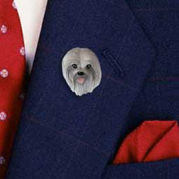 Lhasa Apso Gray Pin