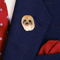 Lhasa Apso Brown Pin
