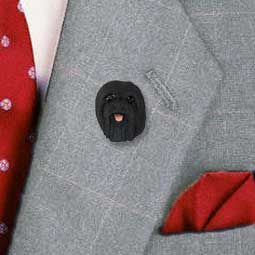 Lhasa Apso Black Pin