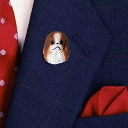 Japanese Chin Brown & White Pin