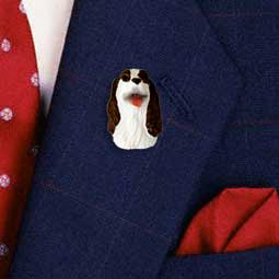 Springer Spaniel Liver & White Pin