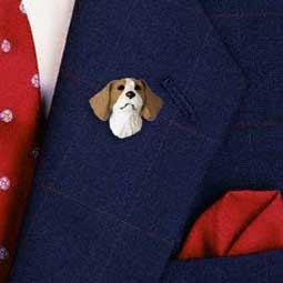 Brittany Brown & White Spaniel Pin