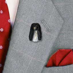 Afghan Black & White Pin