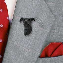 Greyhound Brindle Pin