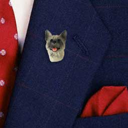 Akita Gray Pin