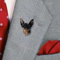 Miniature Pinscher Tan & Black Pin