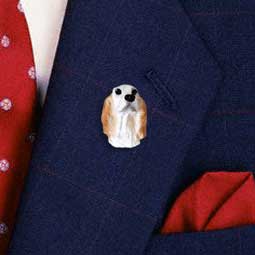 English Setter Belton Orange Pin