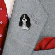 Cocker Spaniel Black & White Pin